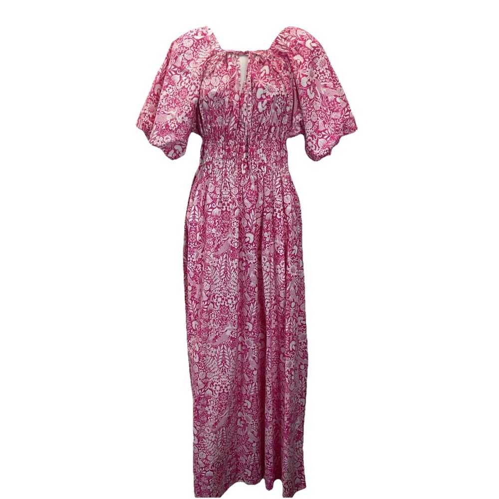 J. Crew Factory Pink Floral Maxi Dress
